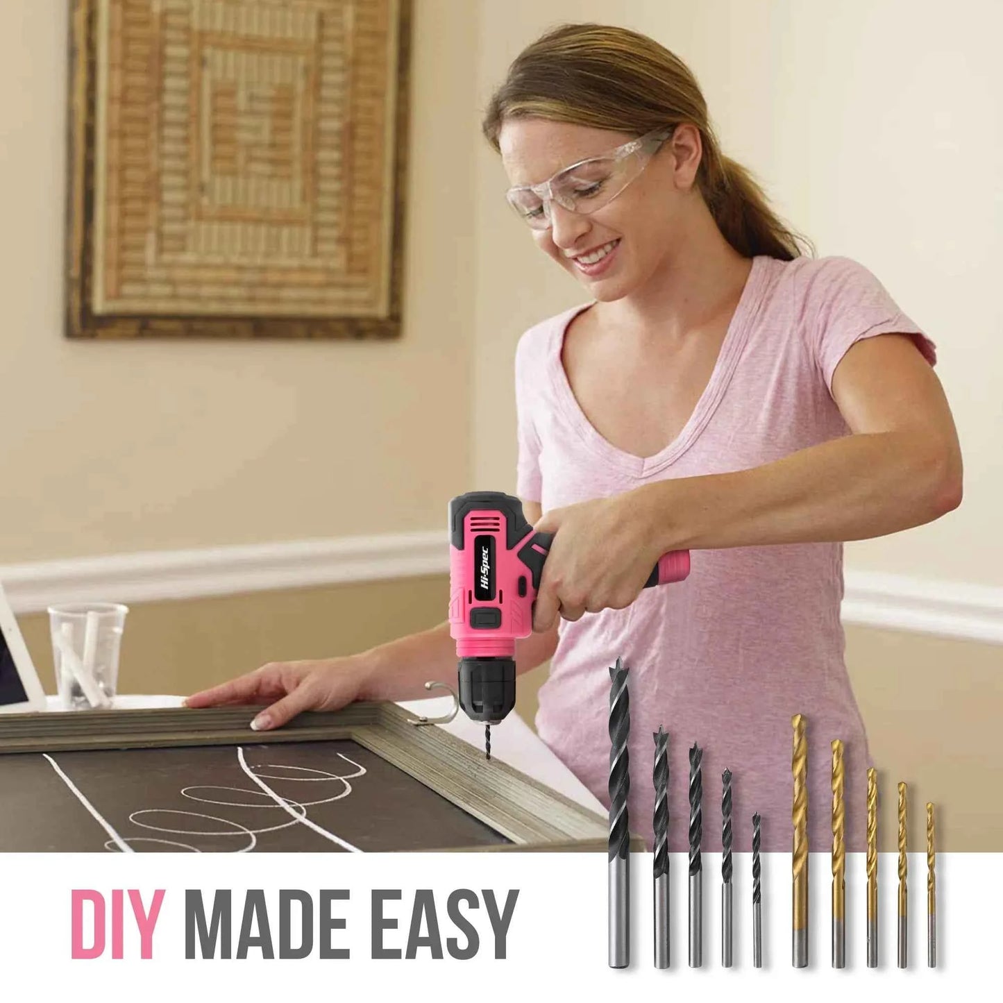 133-Piece Pink Power Tool Set