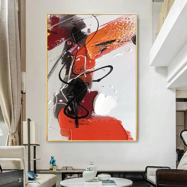 Colorful Handmade Oil Painting Wall Art 3D Large Colored Painting