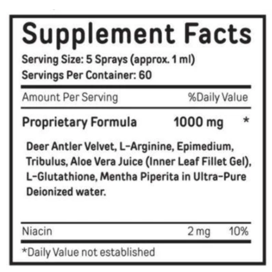 Bucked Up Deer Antler Velvet Spray