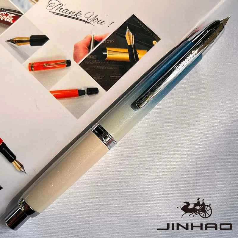 Push-Button Retractable Fountain Pen