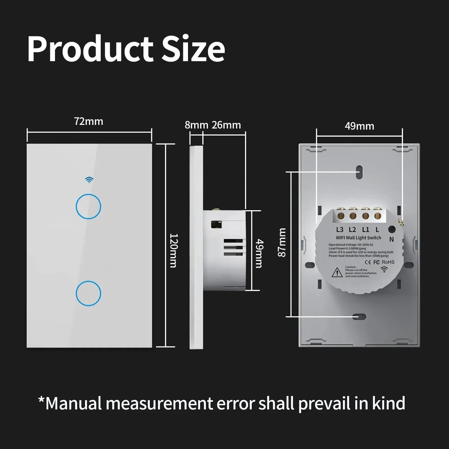 TNCE Tuya WiFi/Zigbee Smart Light Switch