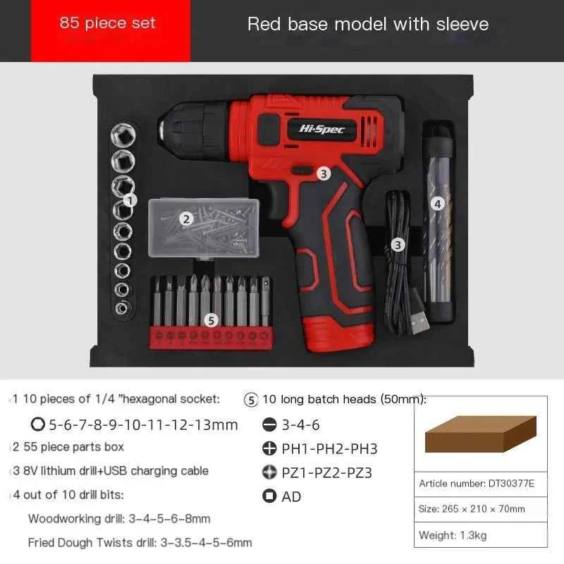 133-Piece Pink Power Tool Set