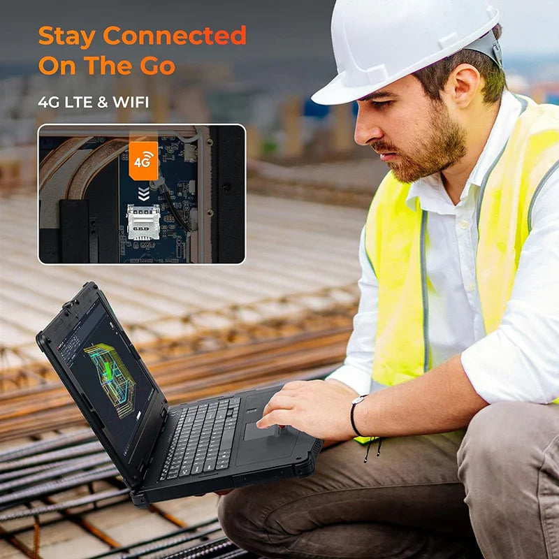 RUGLINE 15.6" Rugged Laptop - Windows 11 Pro Powered Performance