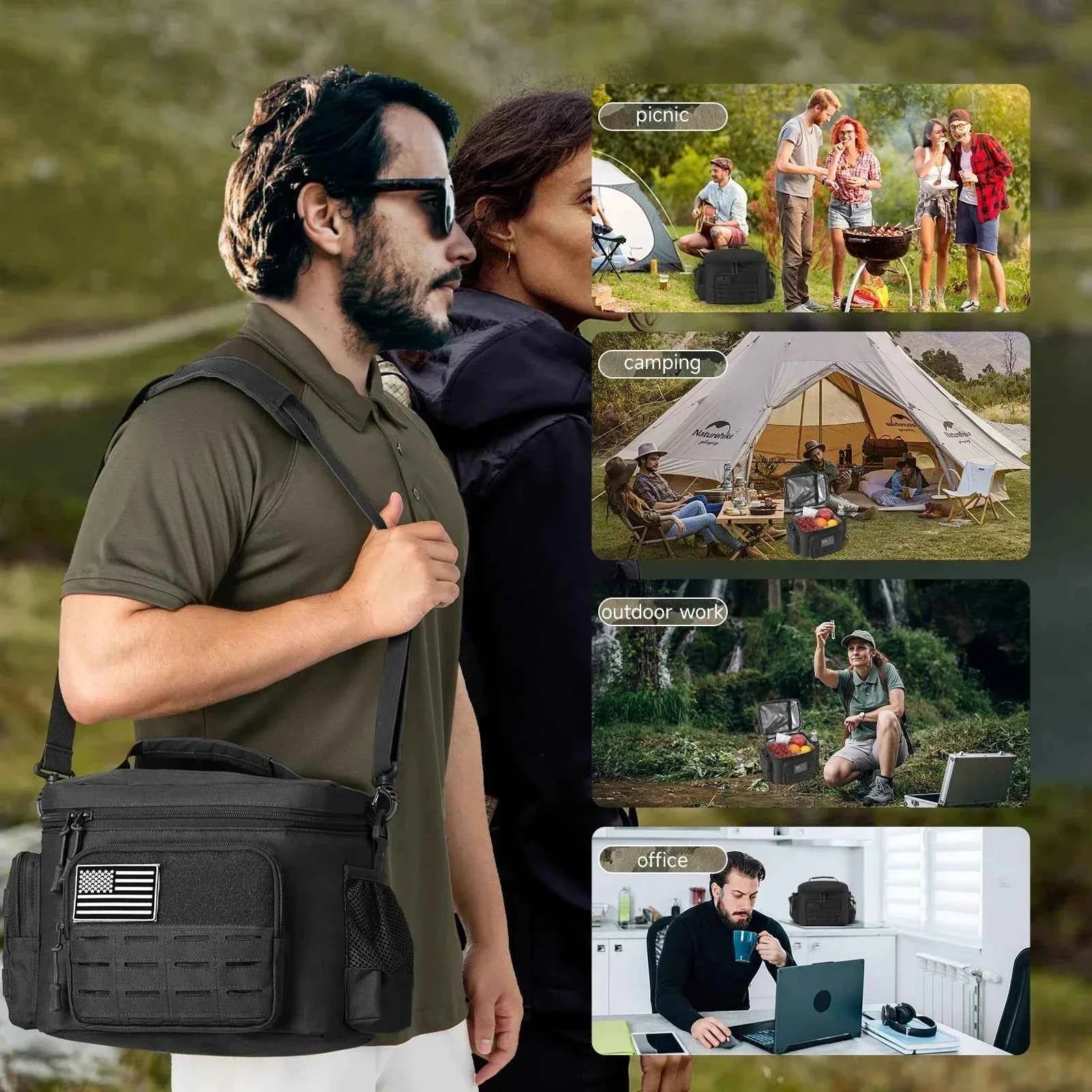 13L (3.4 Gal) Tactical Insulated Cooler Bag
