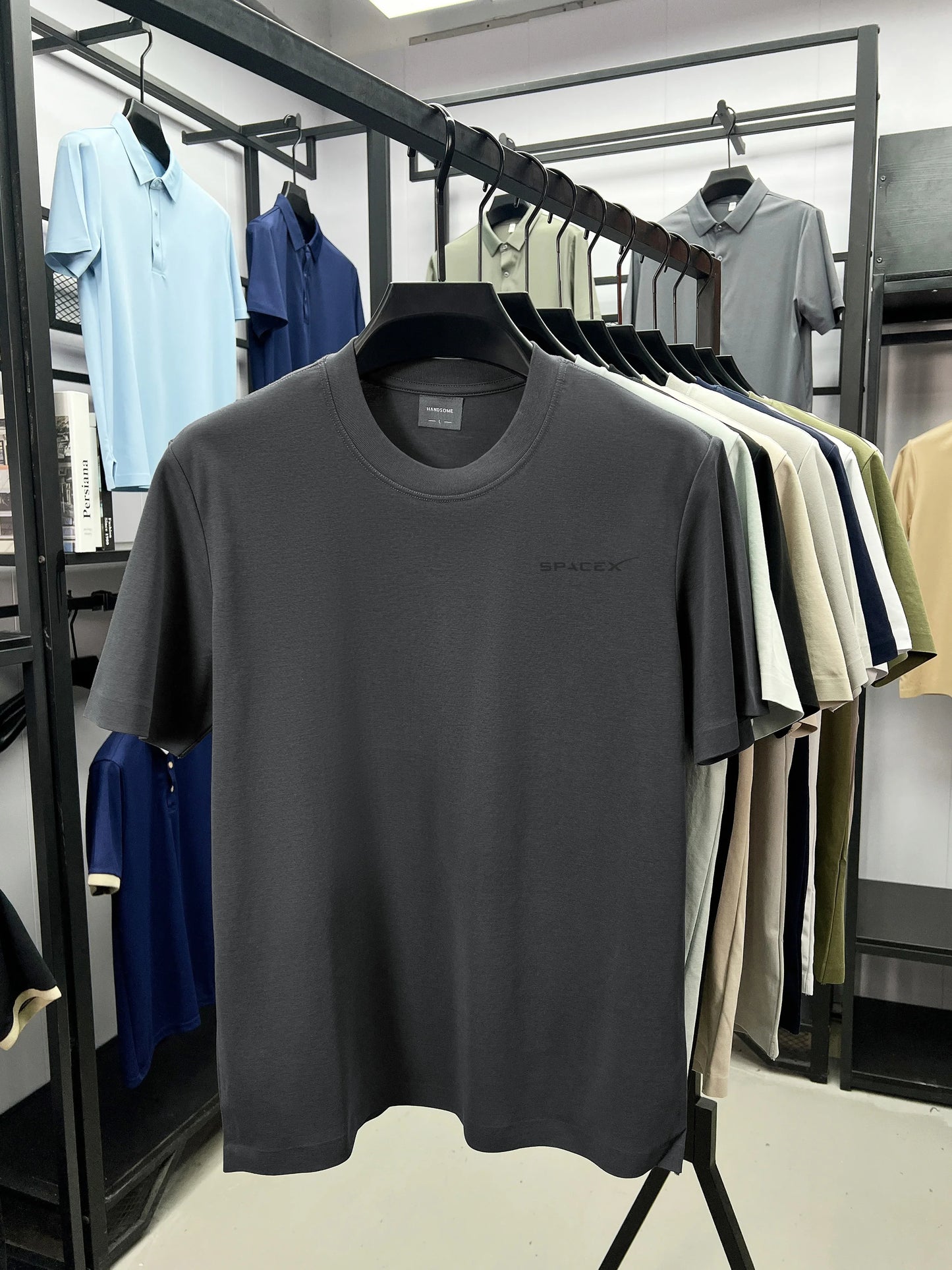 Men’s SPACEX Printed Round Neck T-Shirt