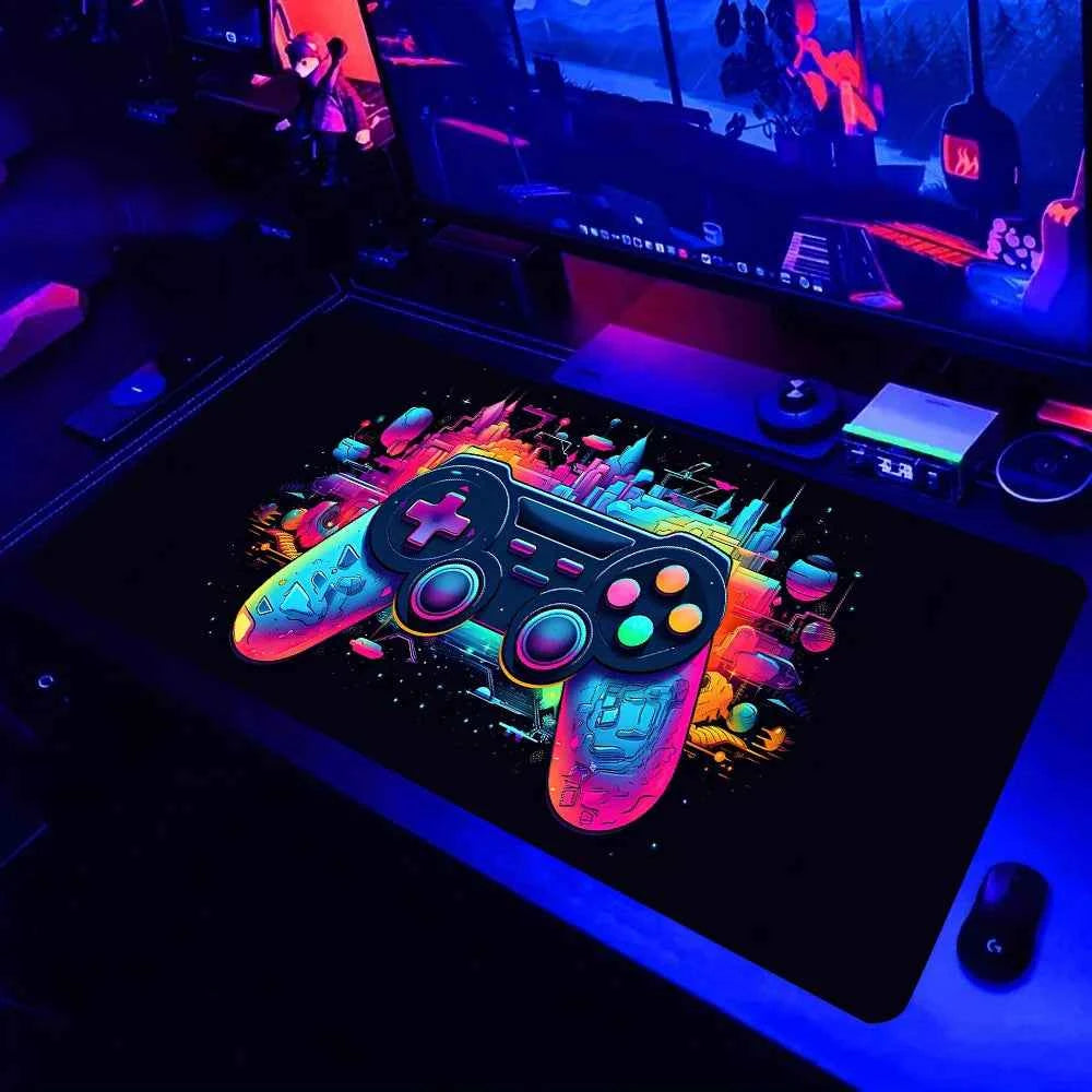 Gamepad Pattern XXL Gaming Mouse Pad