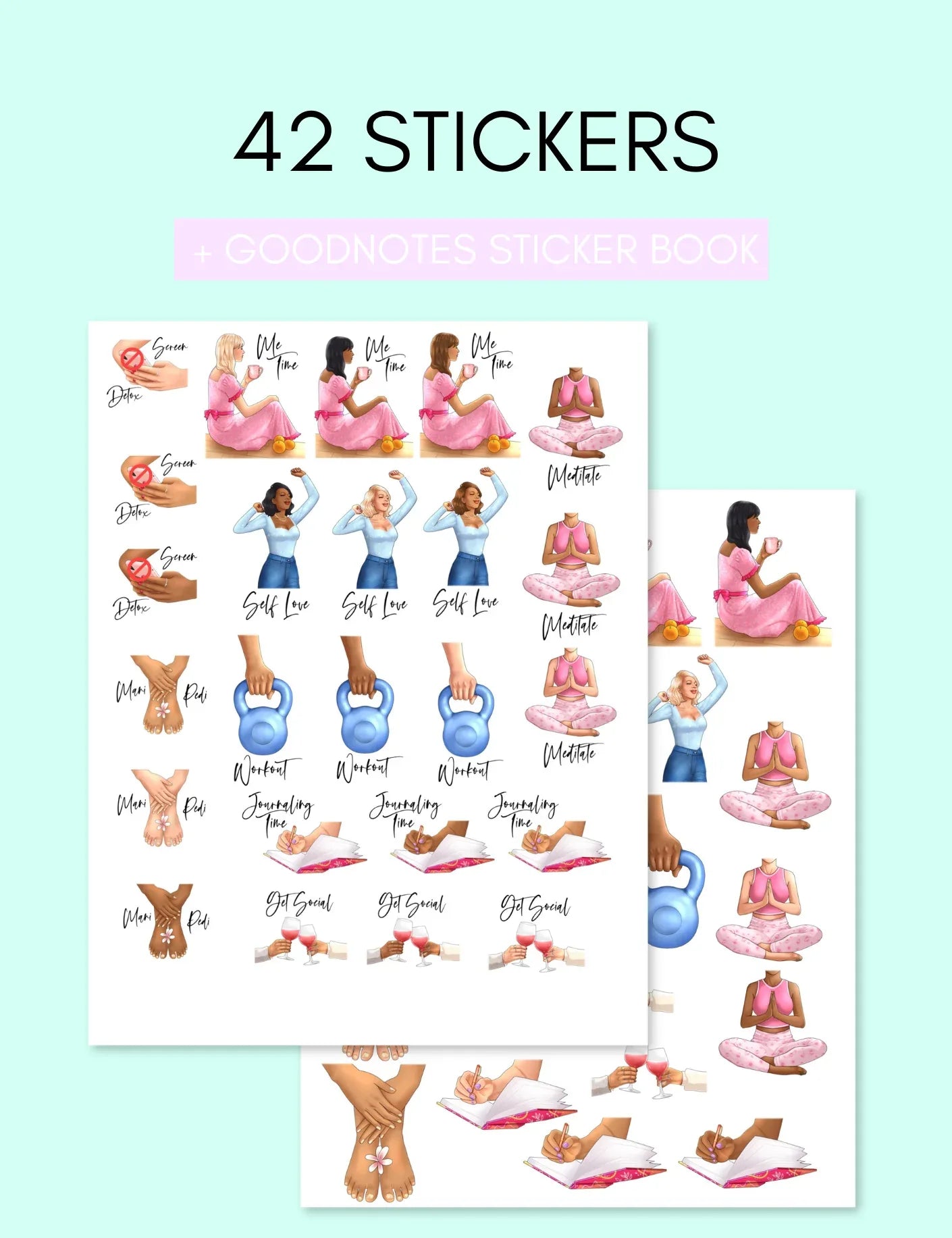Self_Care_Stickers - shoponestop.store