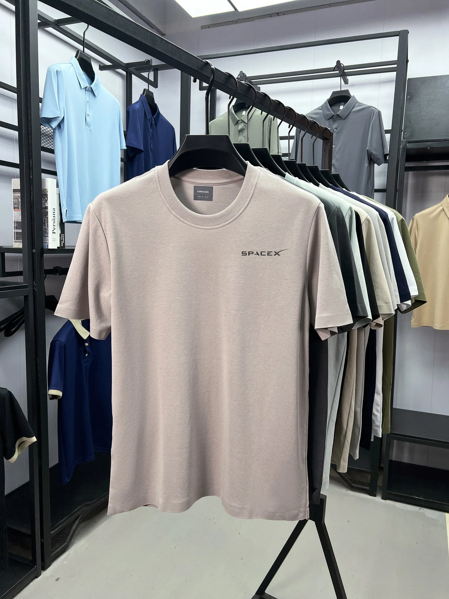 Men’s SPACEX Printed Round Neck T-Shirt