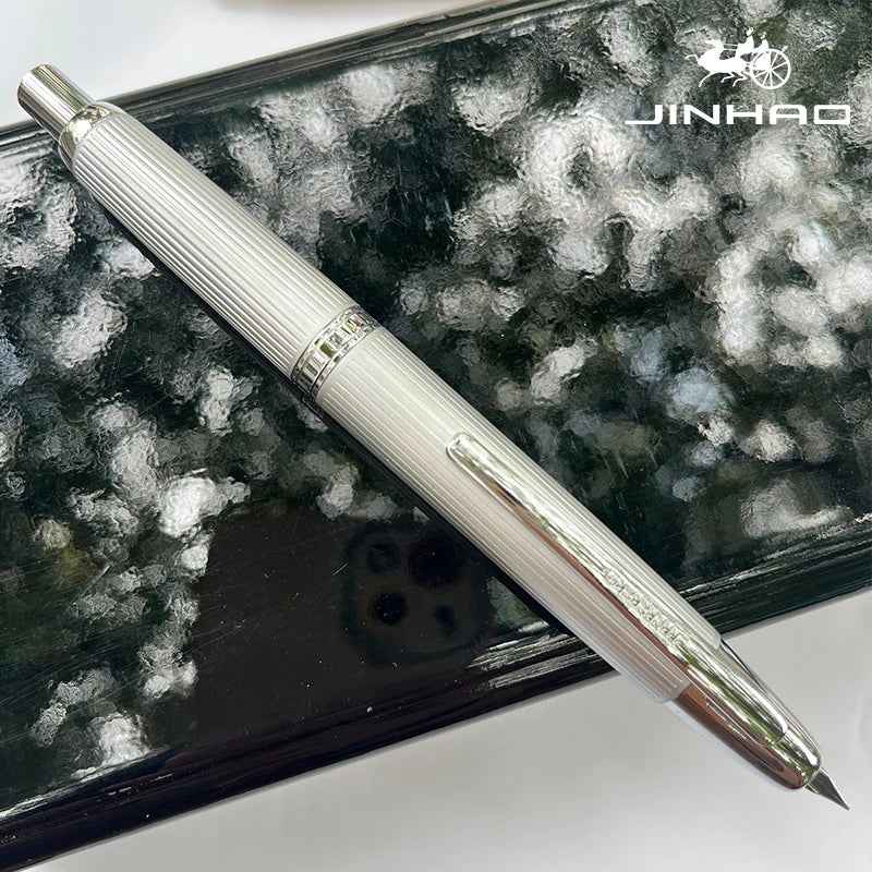 Push-Button Retractable Fountain Pen