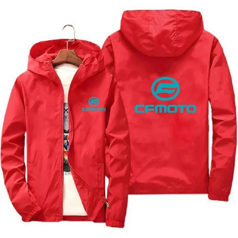 Men's Space X Logo Hoodies - Lightweight Zip Jacket