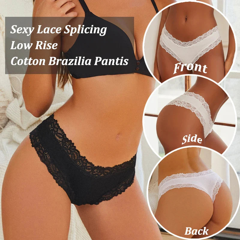 10PCS/Set Women Lace Cotton Panties