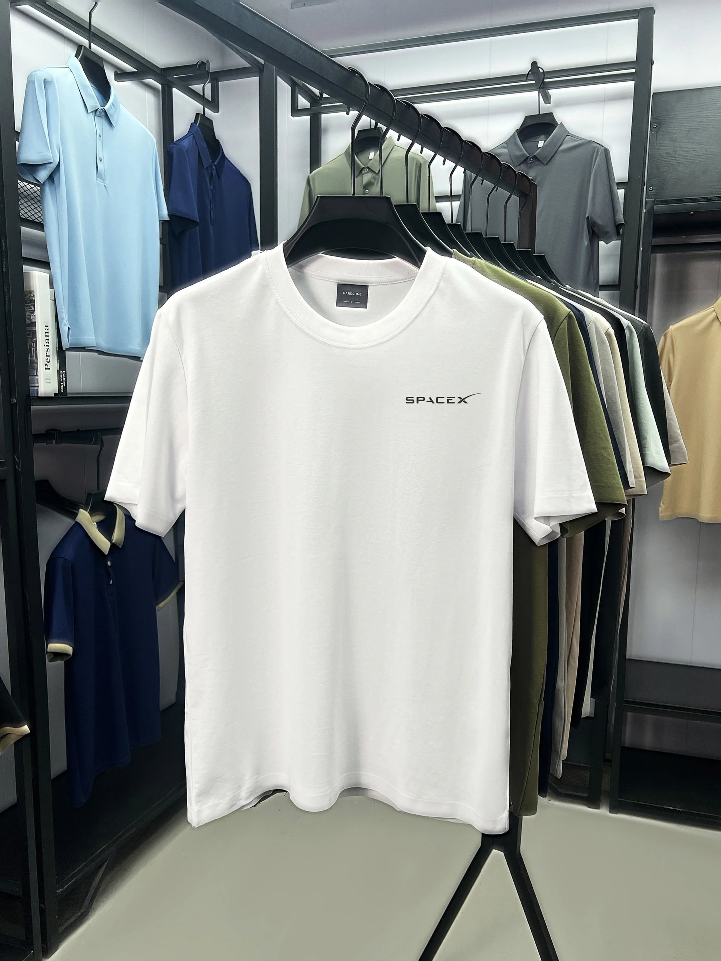Men’s SPACEX Printed Round Neck T-Shirt