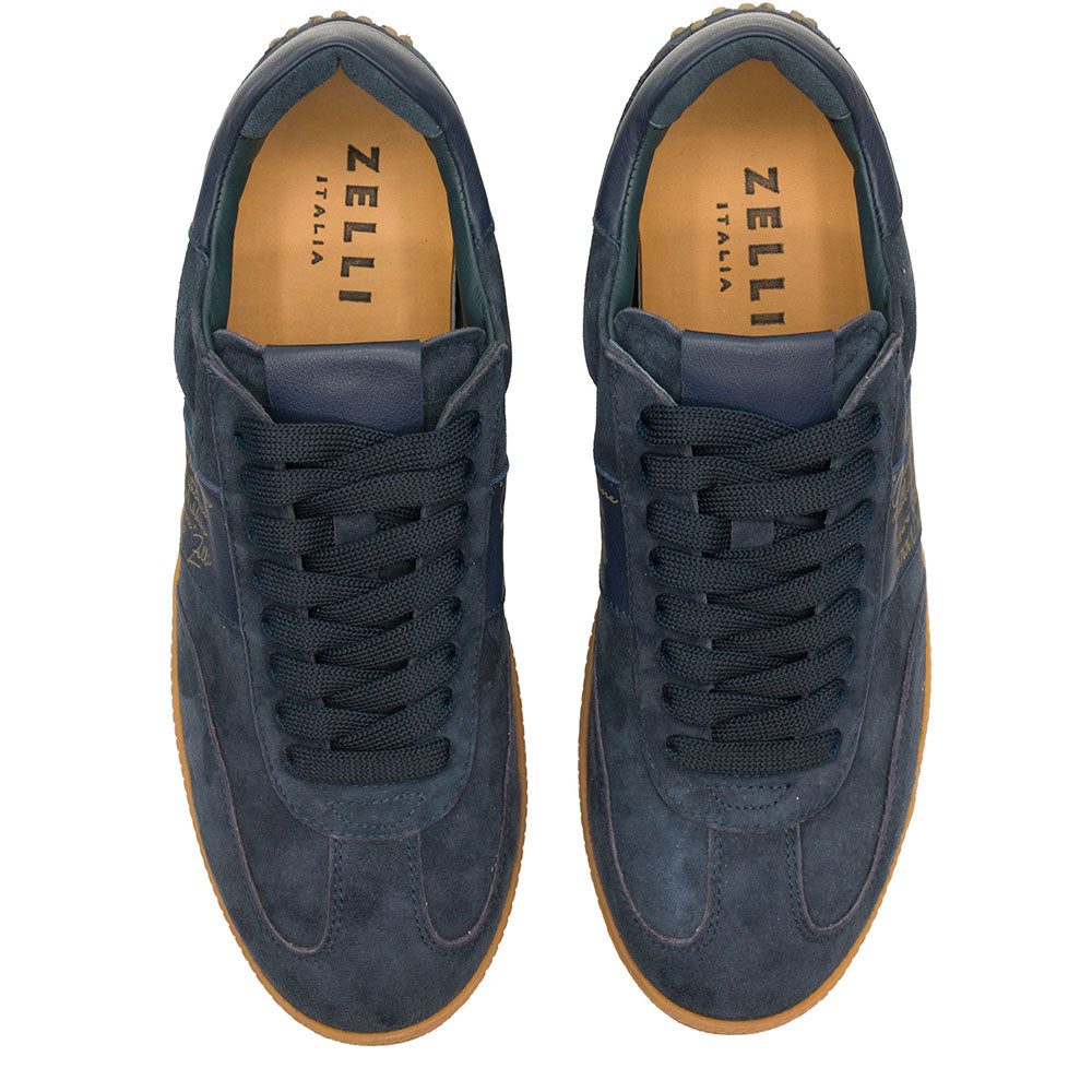 65-400-NVY SHIZZO Signature Leather Sneakers, Navy