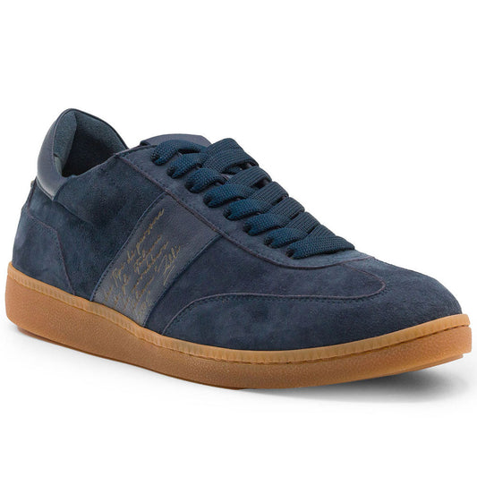 65-400-NVY SHIZZO Signature Leather Sneakers, Navy