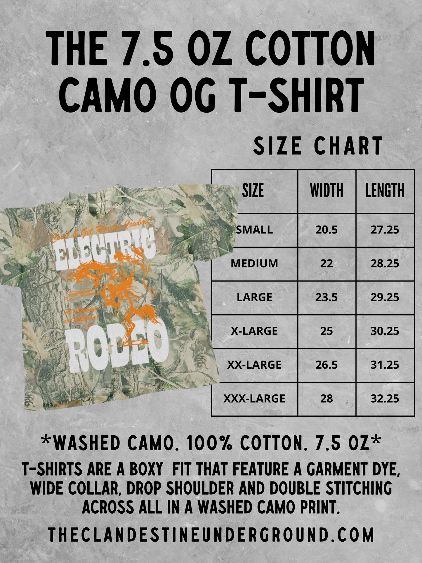 Left My Heart in Texas Camo Boxy Cotton T-Shirt