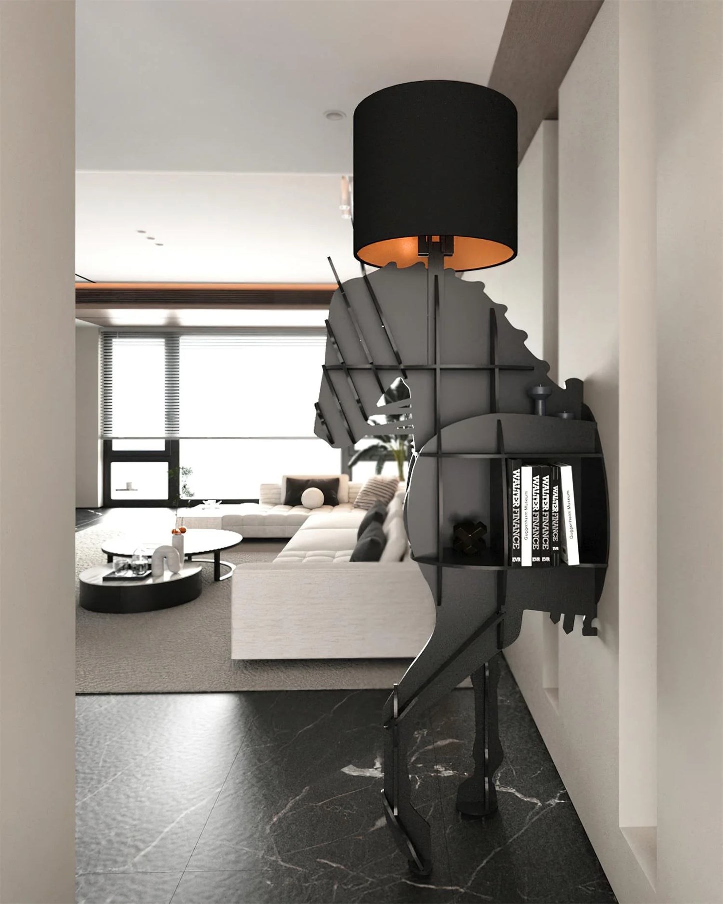 Tete Horse Stand Floor Lamp