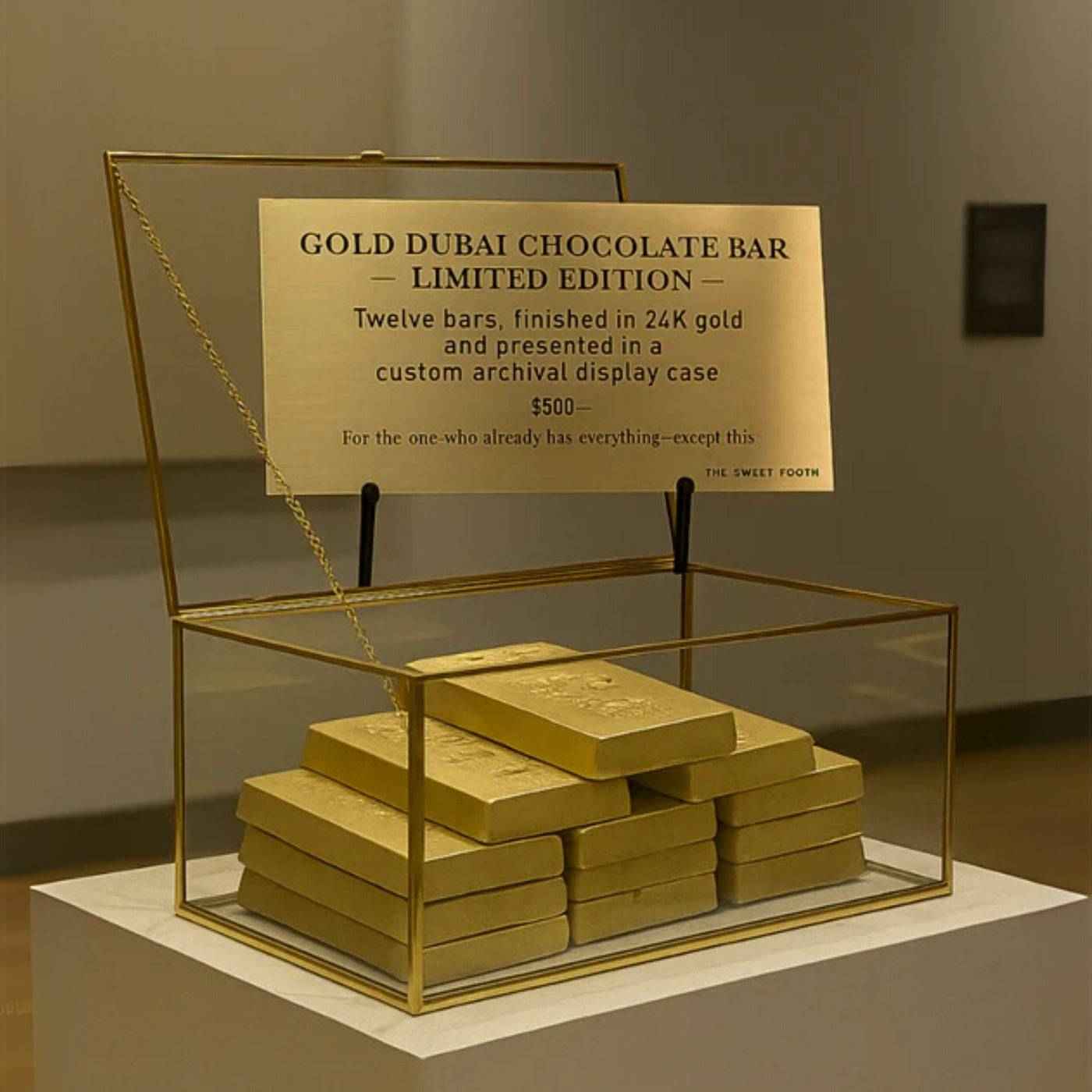 The 24k Gold Bullion Dubai Chocolate Set-Limited Edition