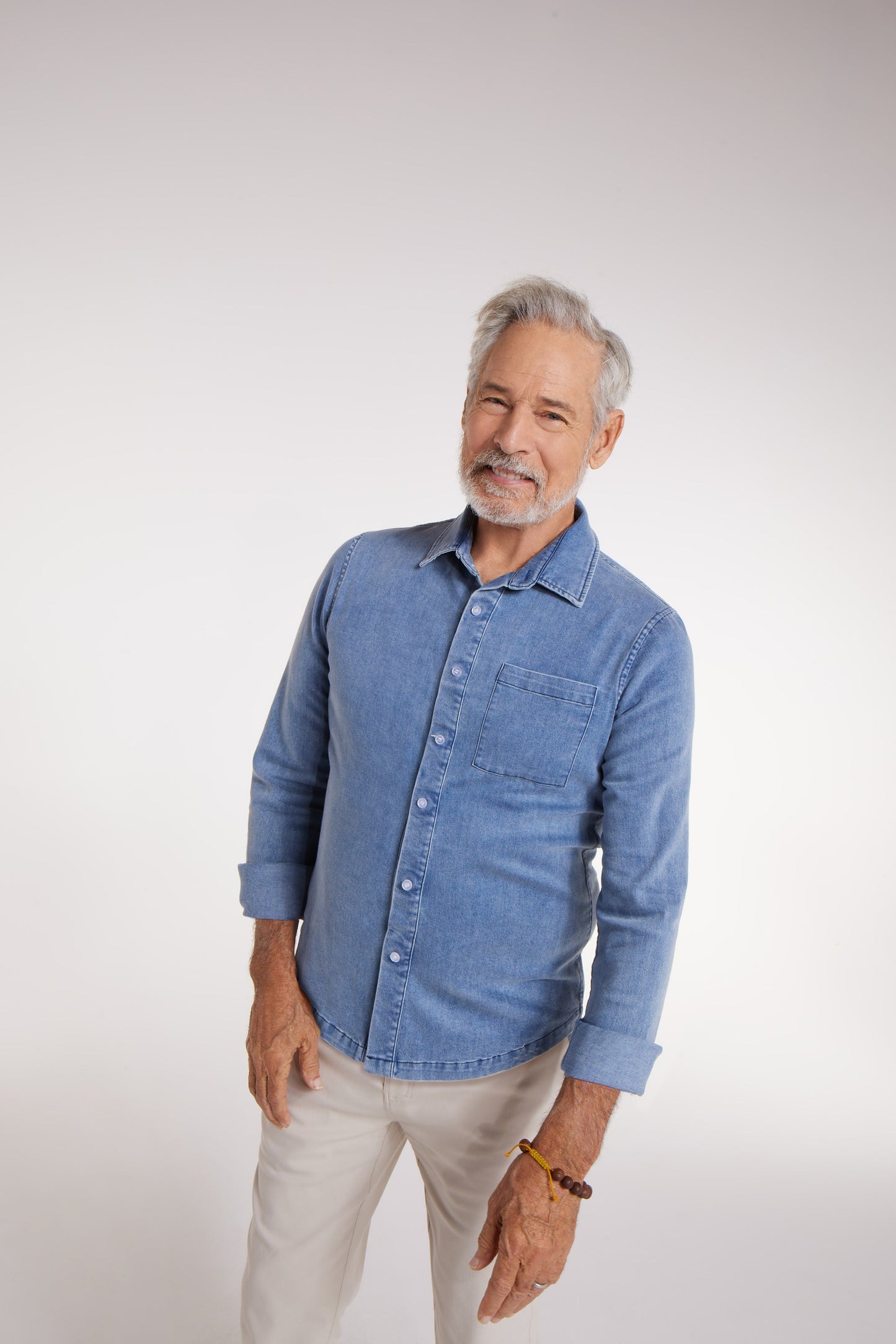 Joe Woven Magnetic Shirt in Chambray