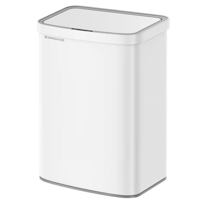 White 13-Gal. Trash Can
