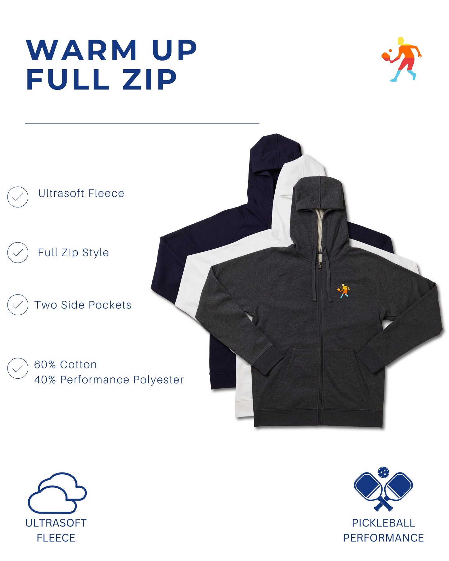 Men's Warm Up Fleece Full Zip