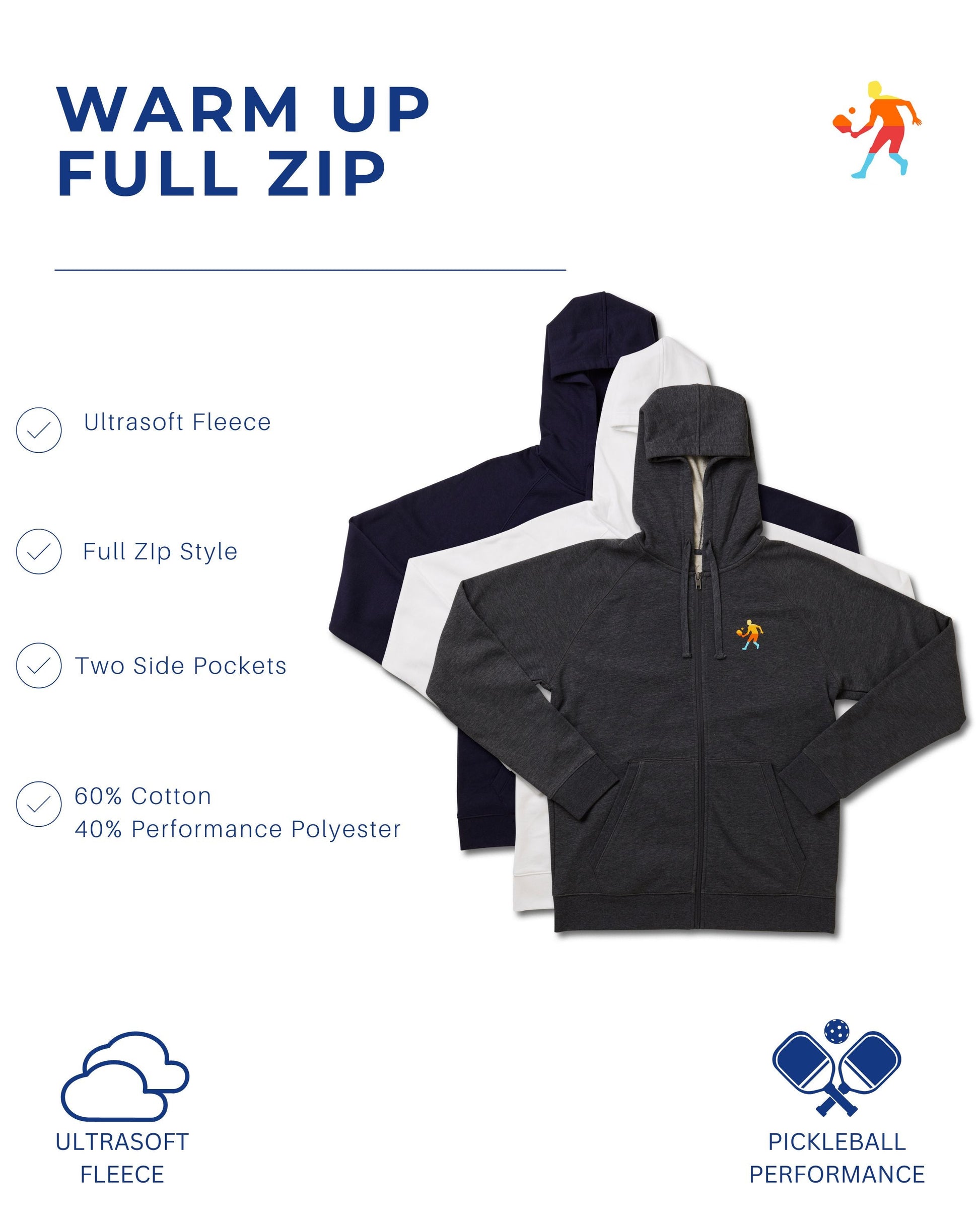 Men's Warm Up Fleece Full Zip