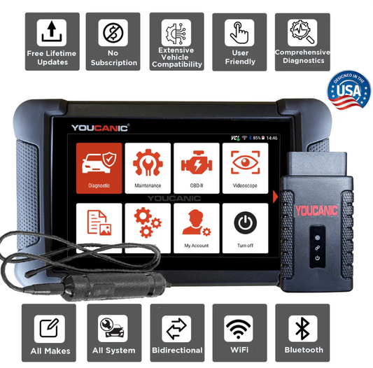 YOUCANIC UCAN-II-C Pro OBD2 Scanner – Full-System Diagnostics