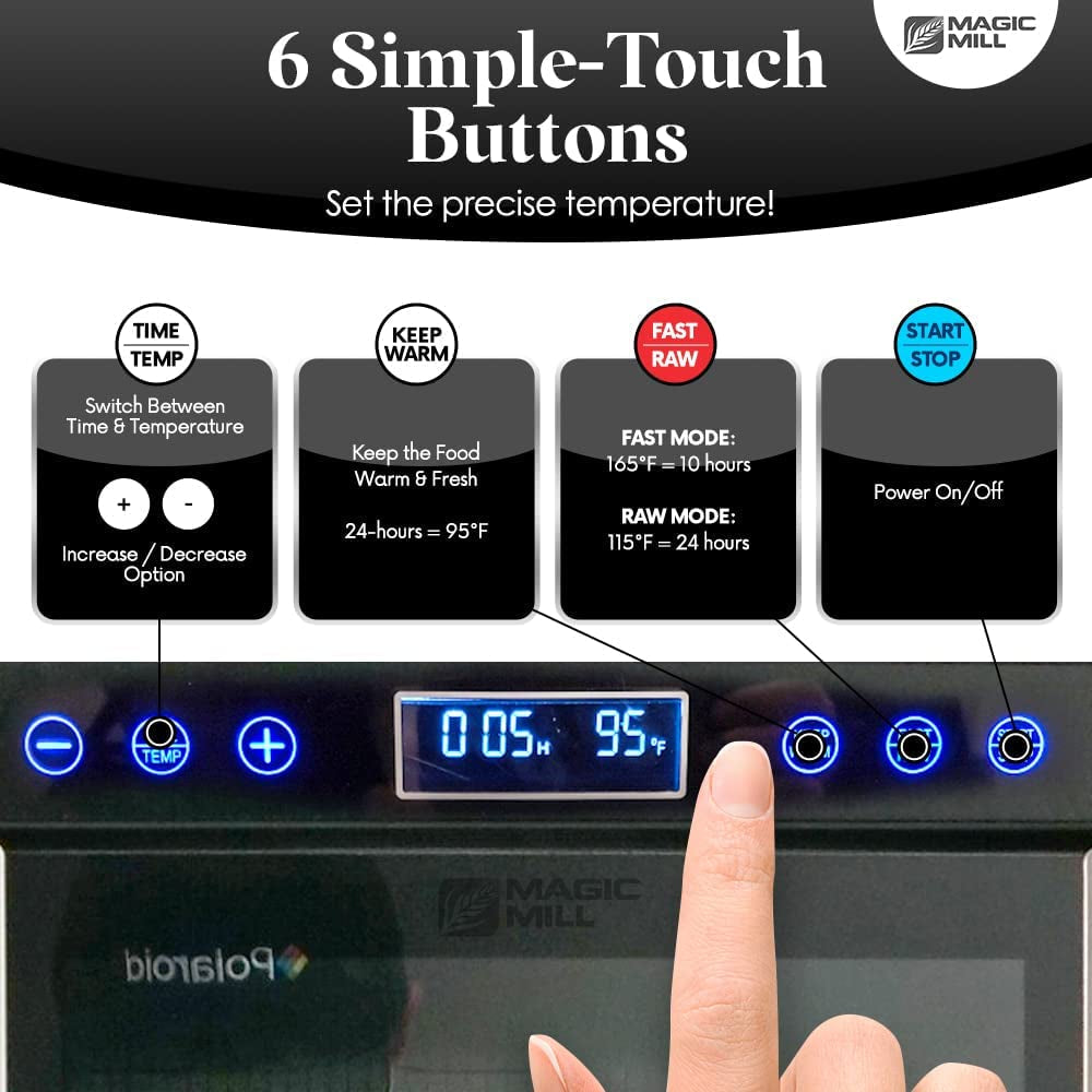 Pro Food Dehydrator Machine 7 XL Stainless Steel Trays