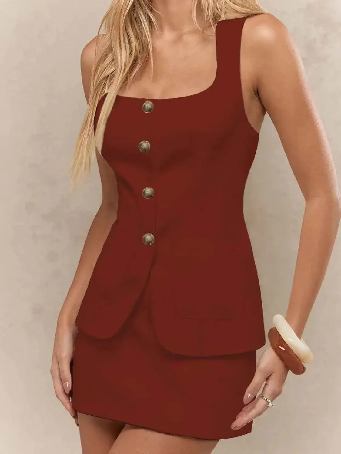 Tank and Skirt Set for Modern Women