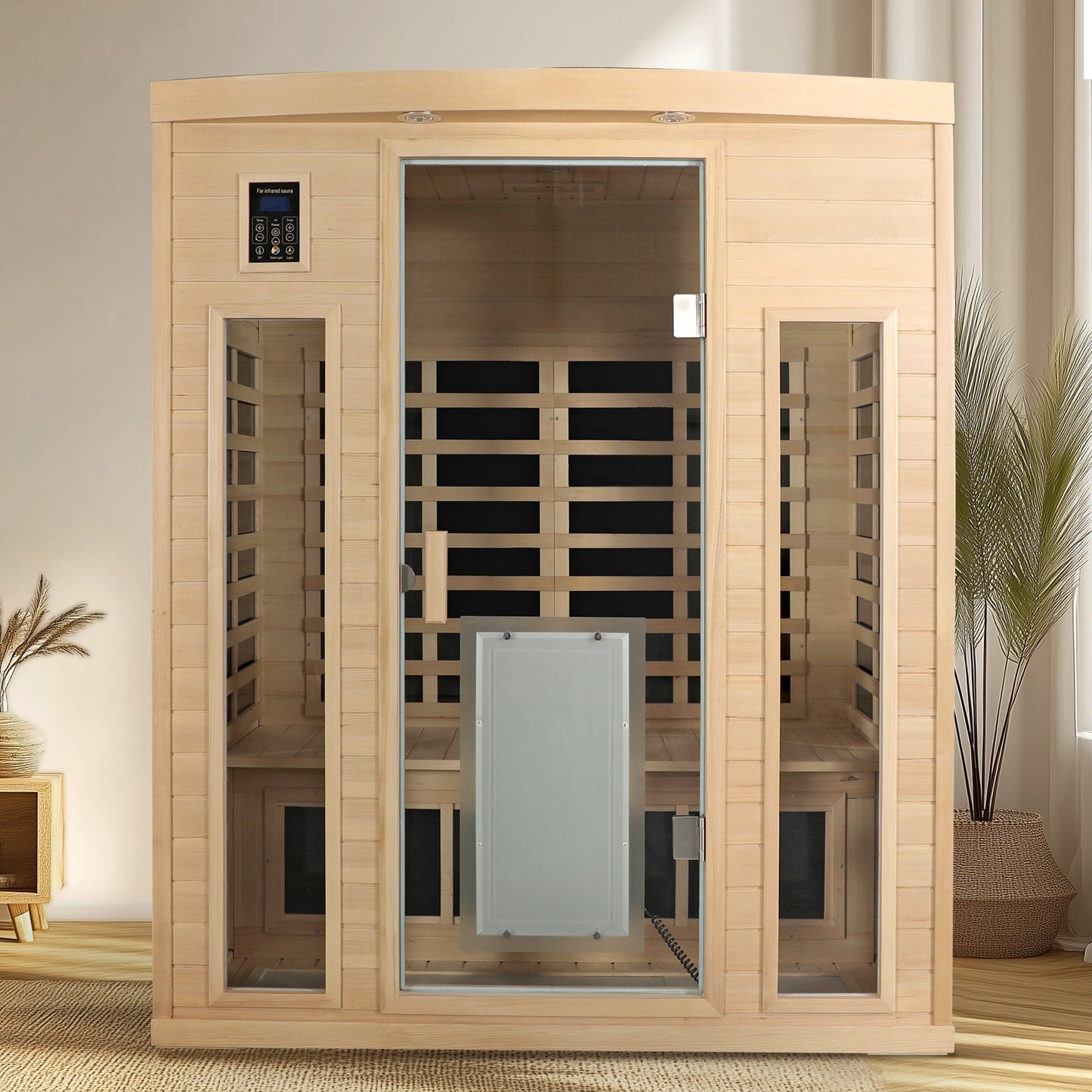 Three-person sauna room