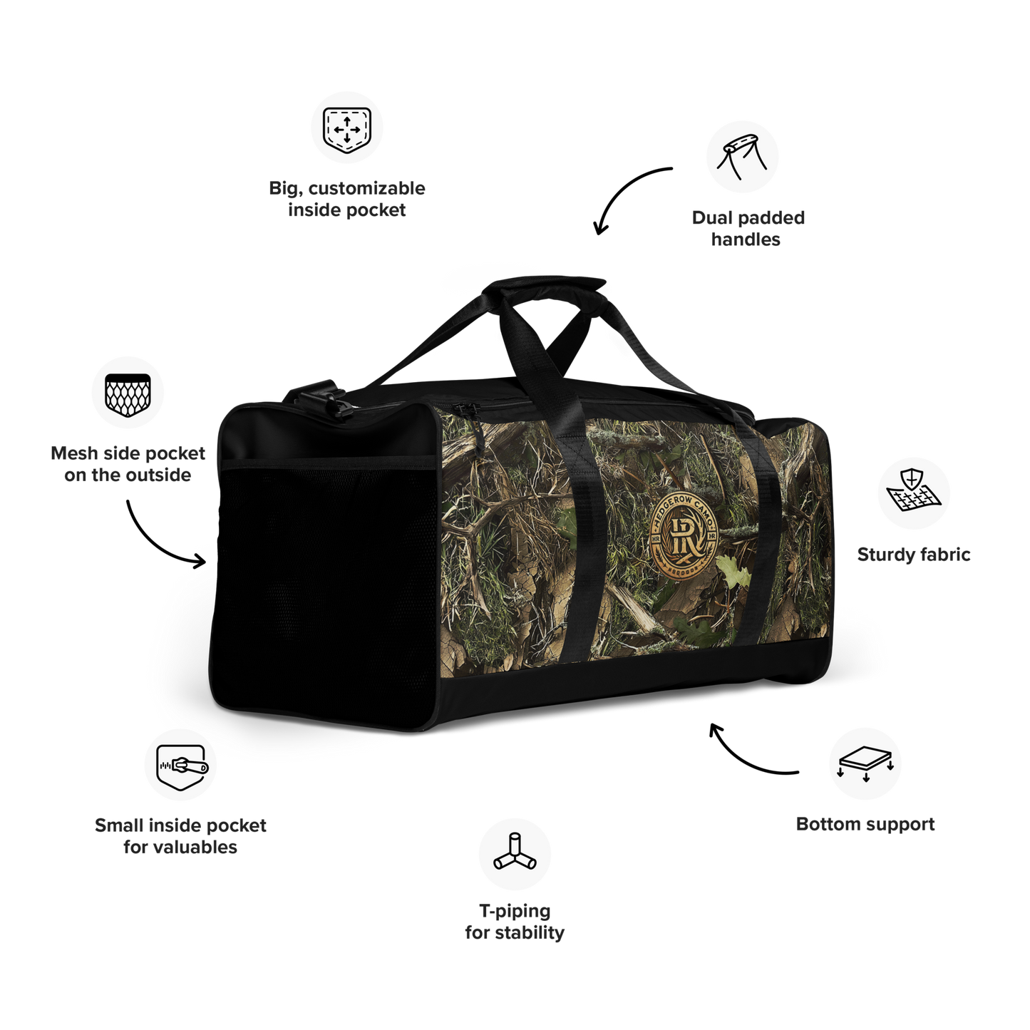 HedgeRow Camo Duffle bag