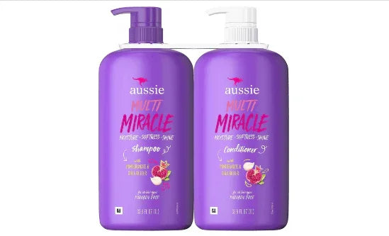 Aussie Multi Miracle Shampoo & Conditioner (Pom & Shea Butter) - 2 x 33 fl oz