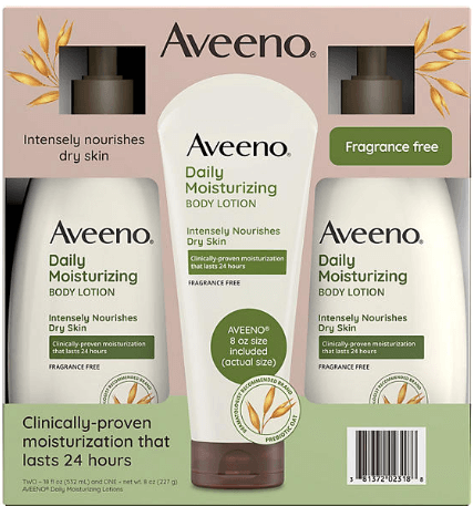 Aveeno Daily Moisturizing Body Lotion Set, 18 fl oz Each
