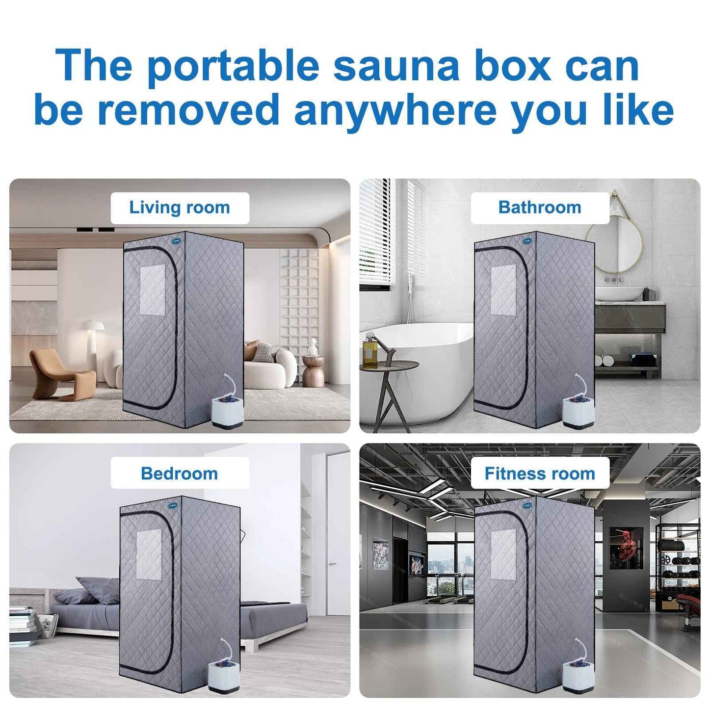 Portable Grey Mini Plus Style Steam Sauna