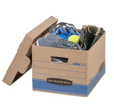 Bankers Box Heavy Duty Storage Boxes 10x12x15" - 10 Pack