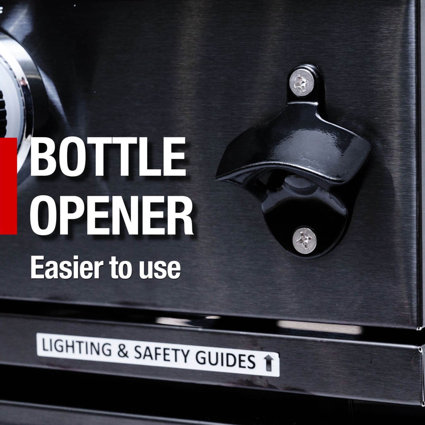 Black Stainless Steel 6-Burner Gas Grill