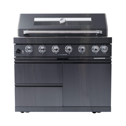 Black Stainless Steel 6-Burner Gas Grill