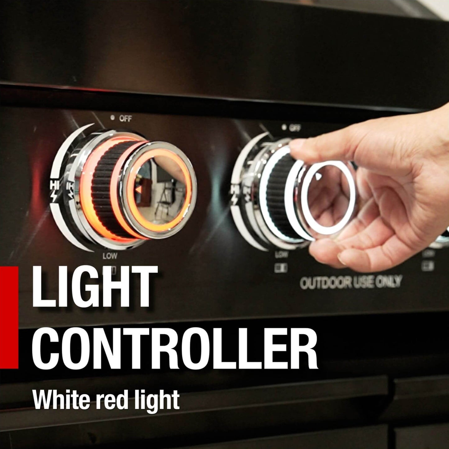 Black Stainless Steel 6-Burner Gas Grill