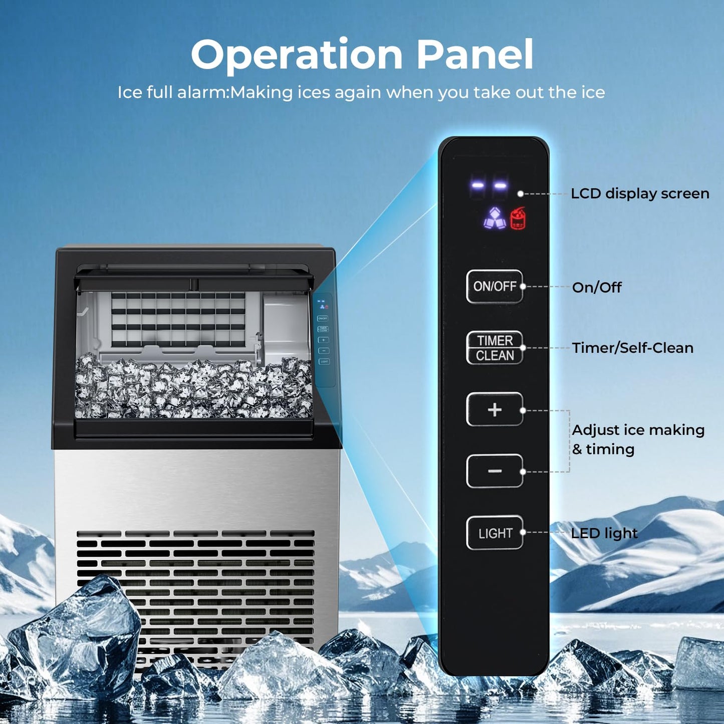 Commercial Ice Maker 80 lbs\66 lbs