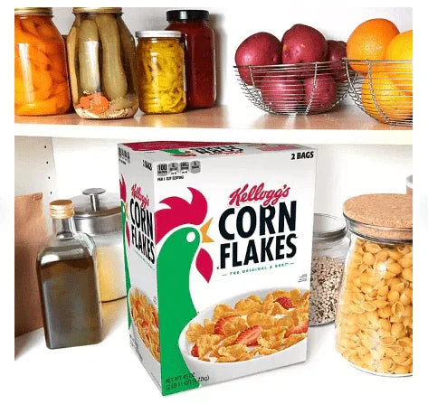 Kellogg's Corn Flakes Breakfast Cereal 2 x 43 oz Boxes (86 oz Total)