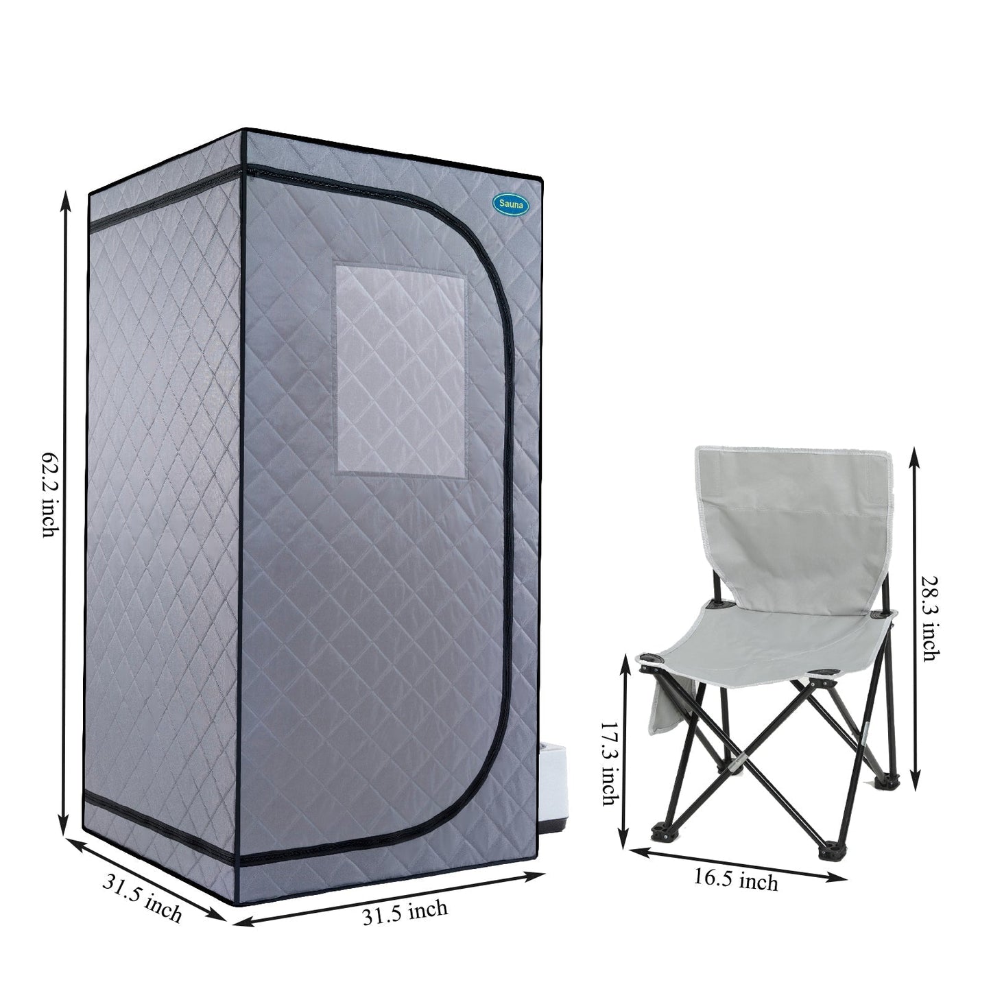 Portable Grey Mini Plus Style Steam Sauna