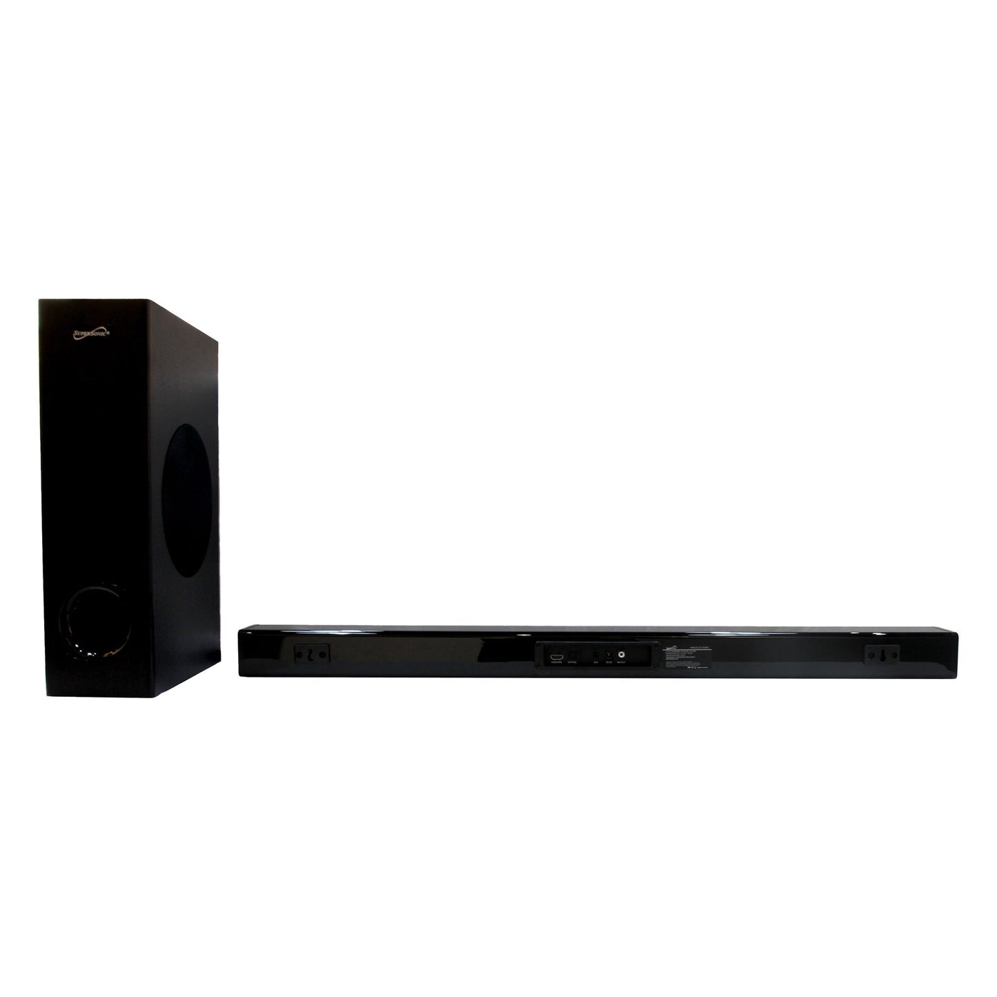 Supersonic 35" Optical Bluetooth Soundbar and Subwoofer with Large LED Display (SC-1422SBW)