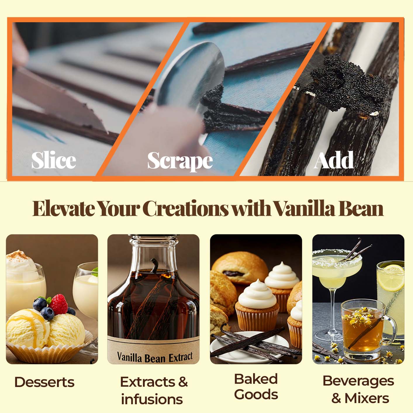 Buy Bulk Vanilla Beans for Baking, Extracts & More – Grade A (1 lb Pack)