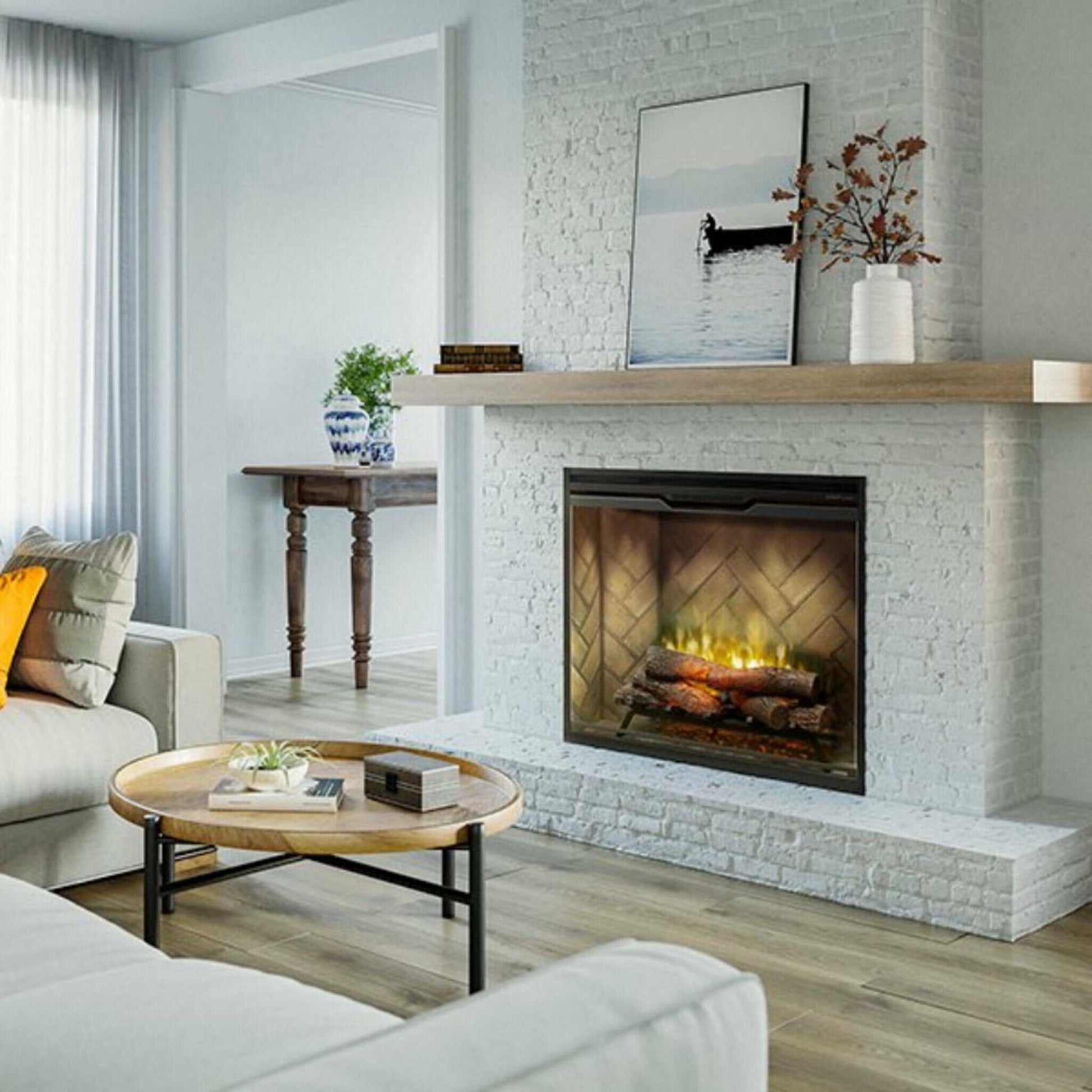 Dimplex Herringbone Brick Built-In Electric Firebox