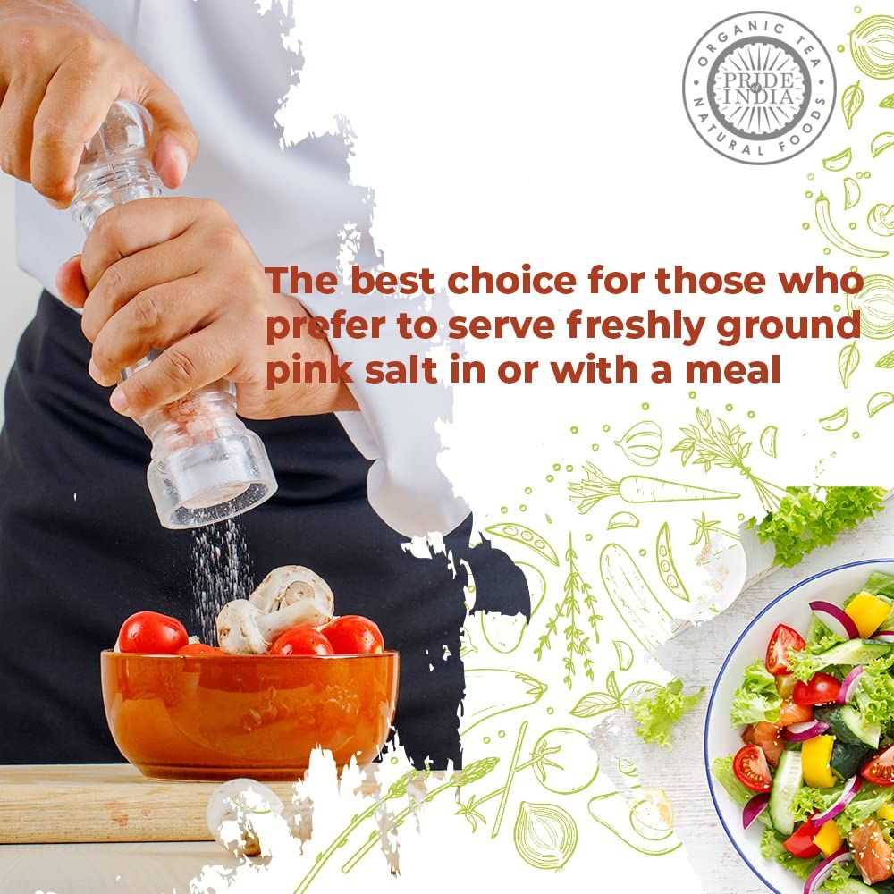 Pride Of India - Pure Himalayan Pink Salt - Enriched w/ 84+ Natural Minerals