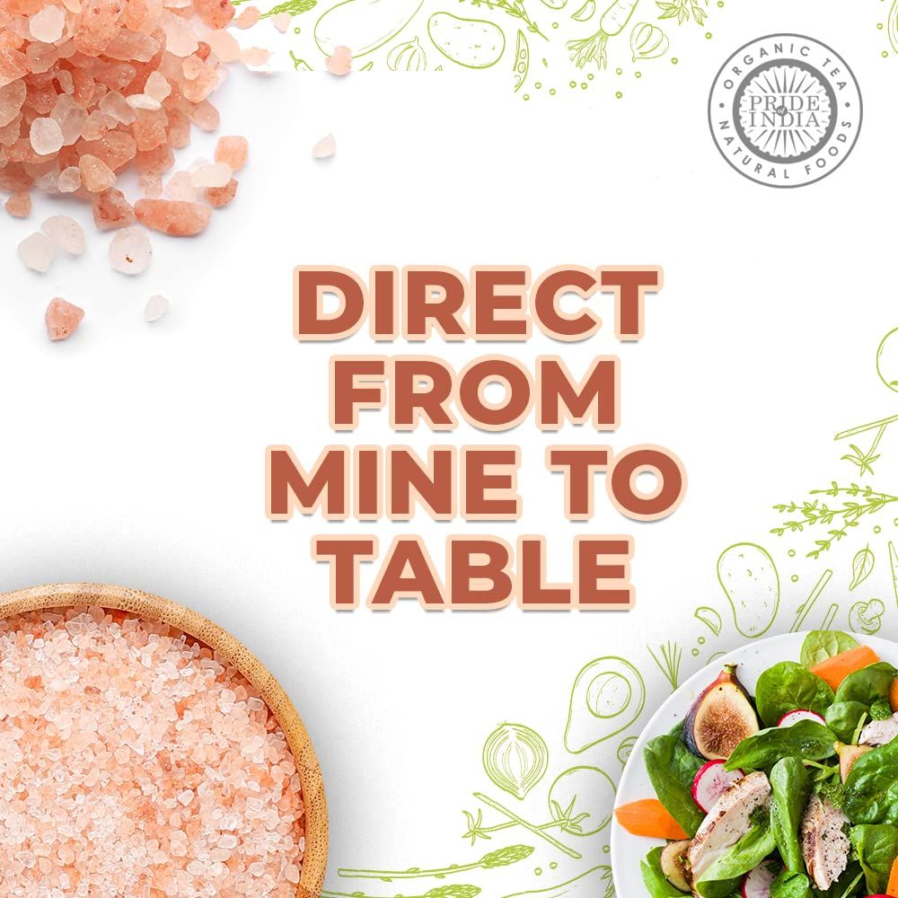 Pride Of India - Pure Himalayan Pink Salt - Enriched w/ 84+ Natural Minerals
