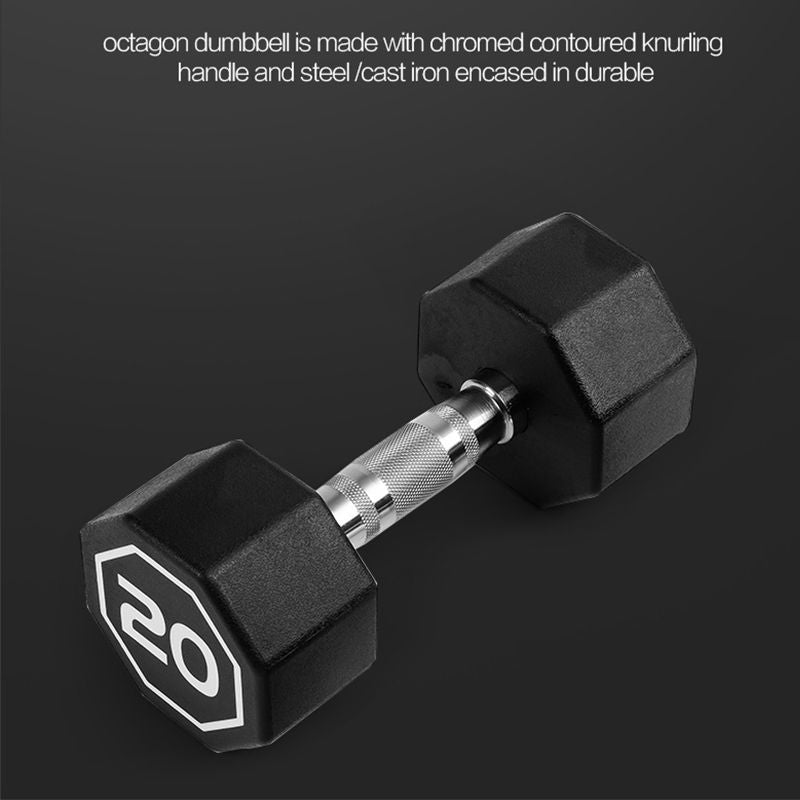 Octagon Dumbbell for Commercial & Household Fitness Usage