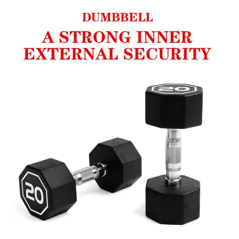 Octagon Dumbbell for Commercial & Household Fitness Usage