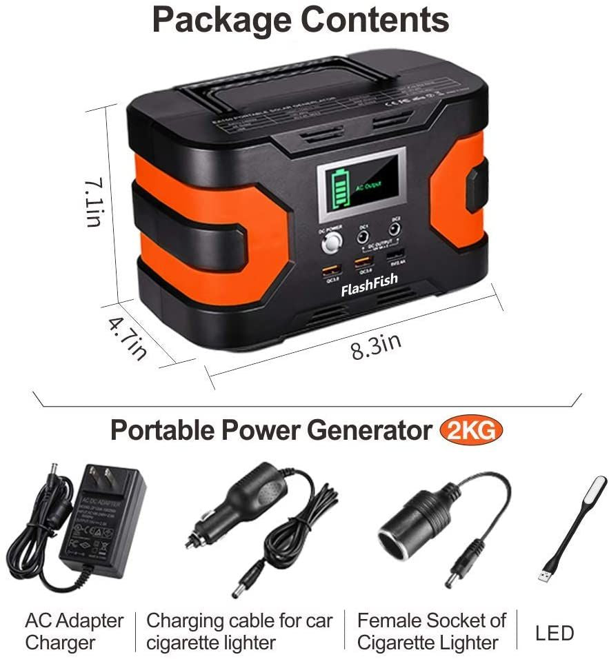 Portable Power Station 200W CPAP Backup Battery for Camping Emergency