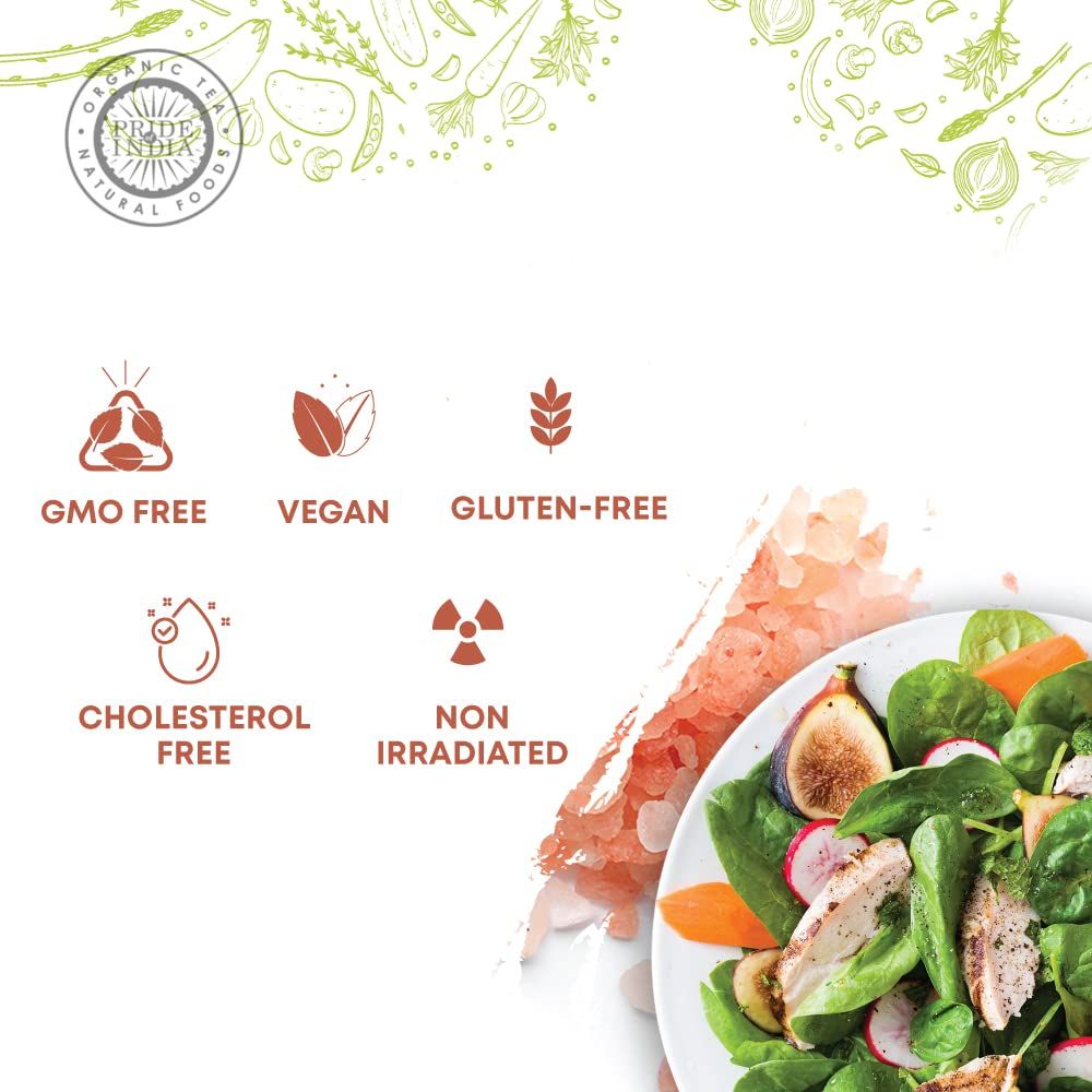 Pride Of India - Pure Himalayan Pink Salt - Enriched w/ 84+ Natural Minerals