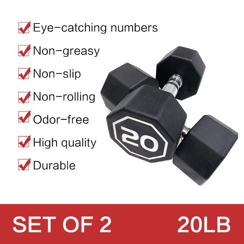 Octagon Dumbbell for Commercial & Household Fitness Usage